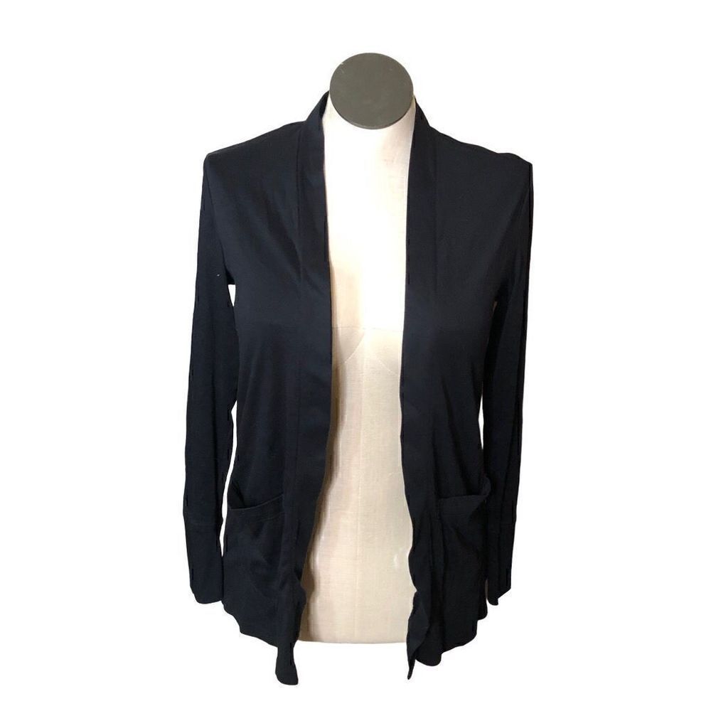 Lands End Outfitters Cardigan Womens M Bank of Utah Open Front Merchandise